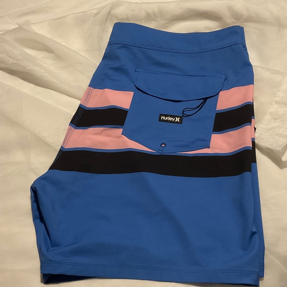 Hurley Blue and Pink Board Shorts